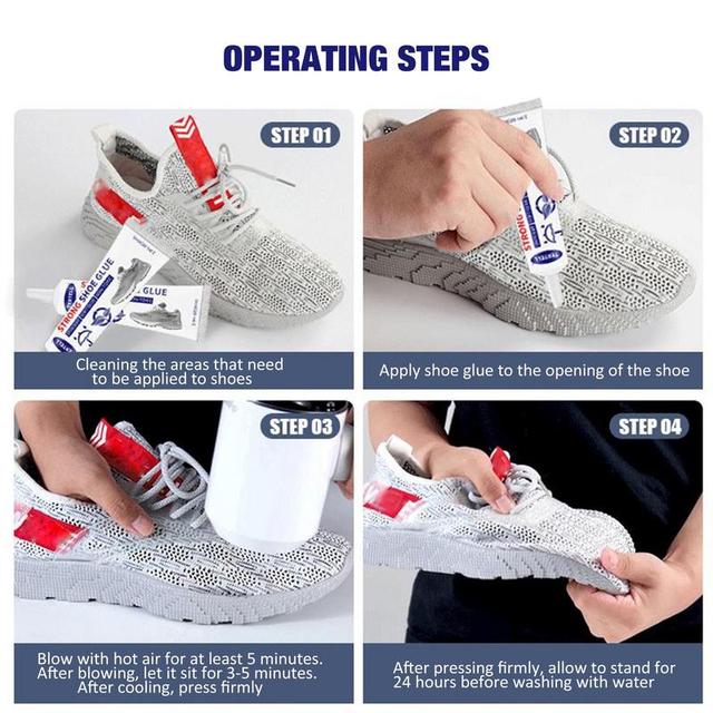 Shoe Repair Glue Quick Dry Low Odor Boot Glue Sole Repair Strong